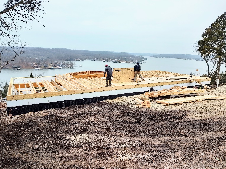 Widdowson log home construction photo 6