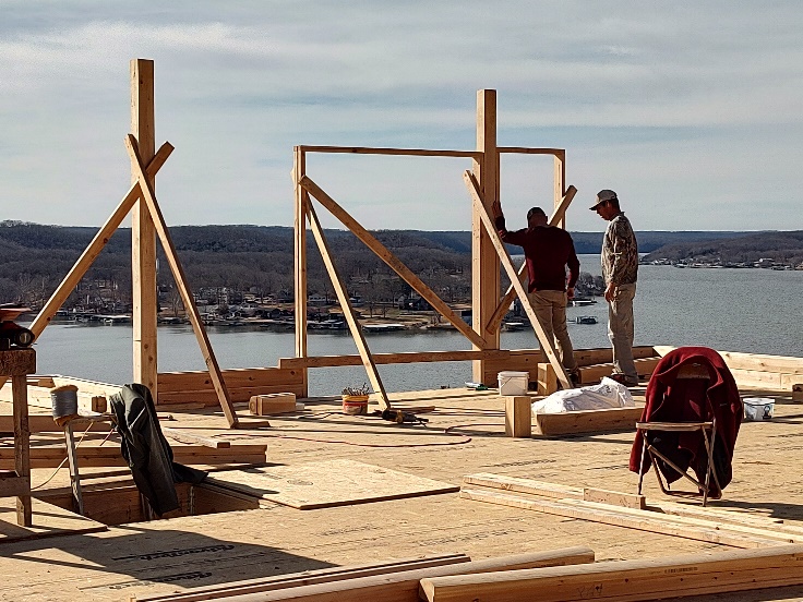 Widdowson log home construction photo 8