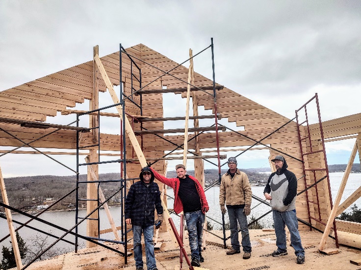 Widdowson log home construction photo 10