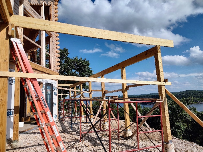 Widdowson log home construction photo 18